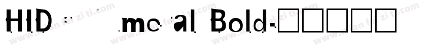 HIDC Numeral Bold字体转换